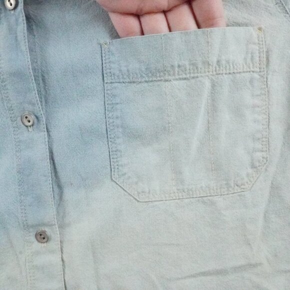 J. Jill Soft Blue Button Down Shirt - Picture 3 of 11